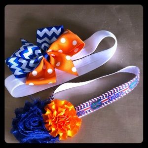 Infant Florida Gator headband bows